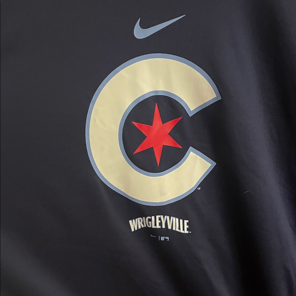 Nike Blue and Cream Dri-Fit Wrigleyville Tee